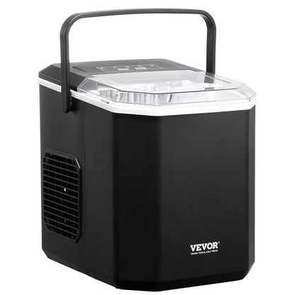 Portable Countertop Ice Maker 26lbs/24H Self-Cleaning with Bucket Basket