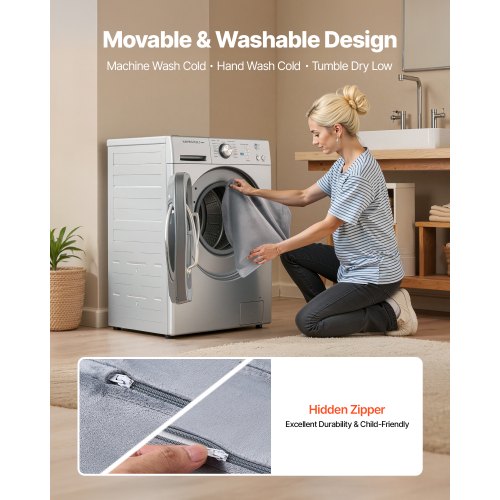 2-in-1 children's sofa foldable soft sofa with armrests armchair for sun lounger M gray | EU