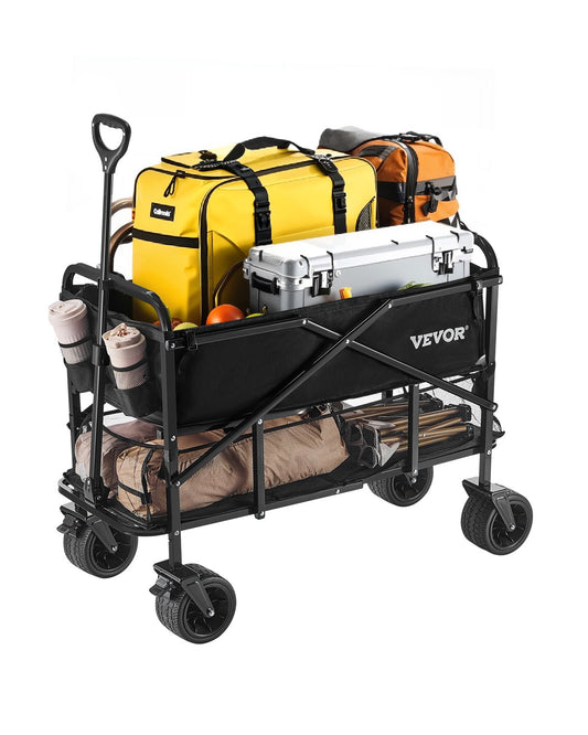 Double Decker Foldable 300L &amp; 450 lbs Heavy Duty Foldable Trolley