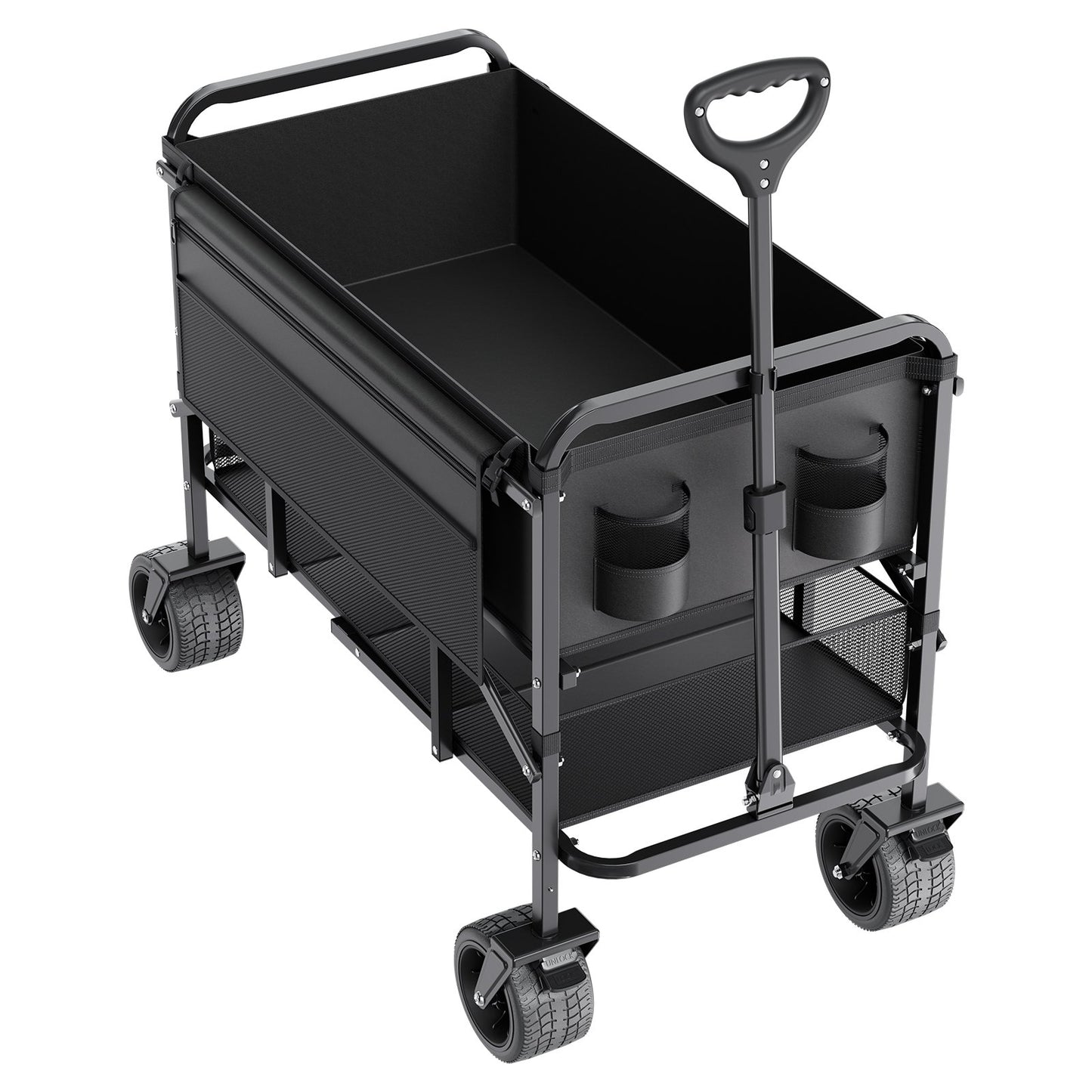 Double Decker Foldable 300L &amp; 450 lbs Heavy Duty Foldable Trolley