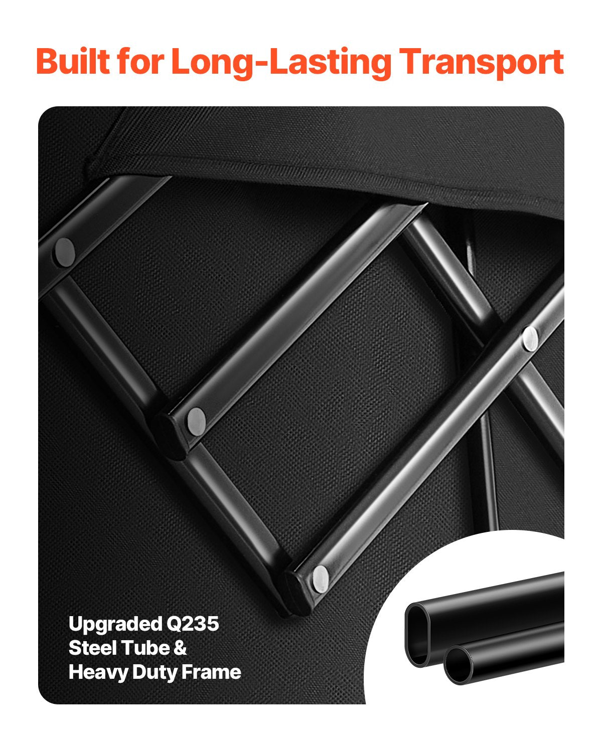 Extended Folding Carts 300L&amp;450LB Heavy Duty Folding Garden Cart