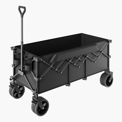 Extended Folding Carts 300L&amp;450LB Heavy Duty Folding Garden Cart