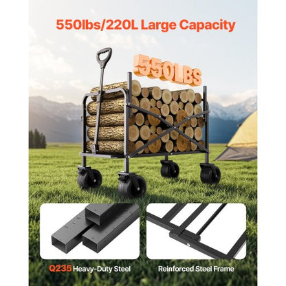 Foldable trolley that can be converted into a 220 kg bench load and 220 liter utility trolley | EU
