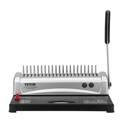 Bindningsmaskin, kambindningsmaskin 21-hålsbindning 450 ark, bokbindningsmaskin med 100 ST 3/8'' kambindningsryggar, för bokstavsstorlek, A4, A5