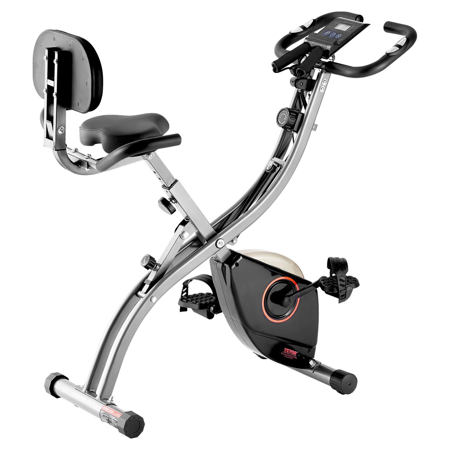 Folding Exercise Bike Fitness Stationary Bike Upright Indoor Bike