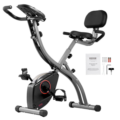 Folding Exercise Bike Fitness Stationary Bike Upright Indoor Bike