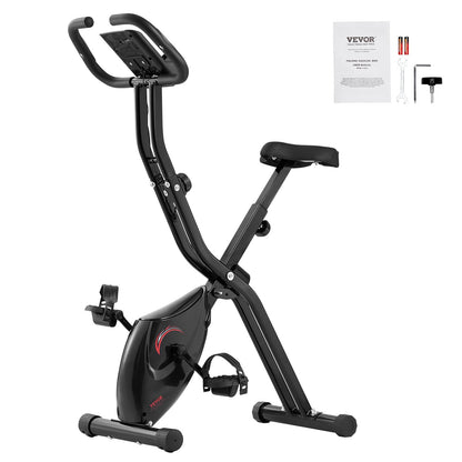 Folding Exercise Bike Fitness Stationary Bike Upright Indoor Cycling Bike