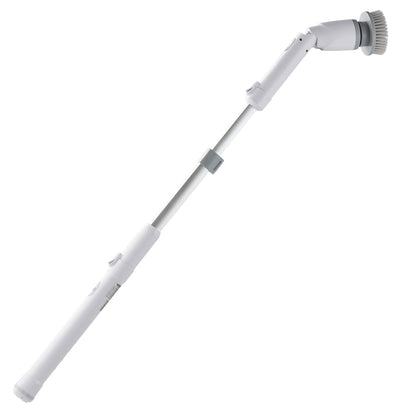 Electric Spin Scrubber, sladdlös rengöringsborste med 2 justerbara hastigheter och utdragbart långt handtag, 1,5H Runtime Power Shower Scrubber med 4 utbytbara borsthuvuden för badrum, badkar, kakel