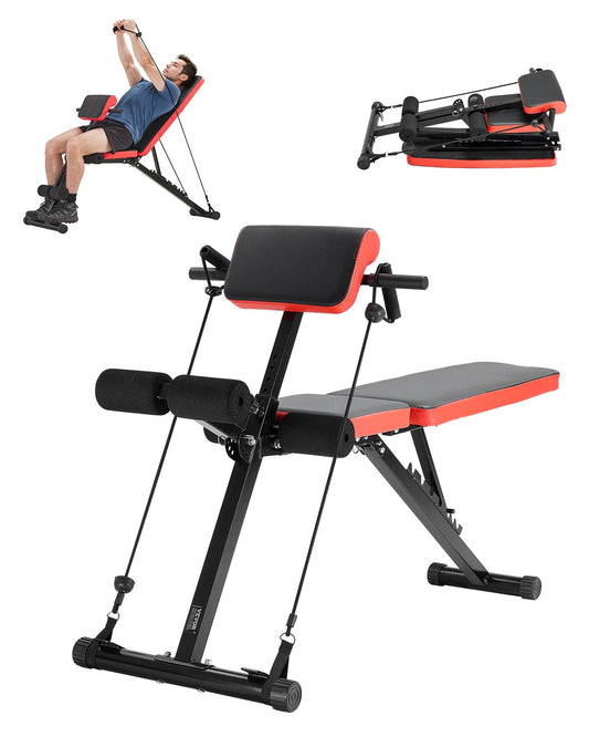 Roman Stol Ryggförlängning Hyperextension Bänk Justerbar Hopfällbar Gym