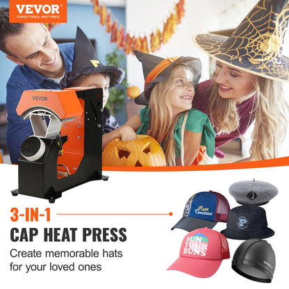 Hat Heat Press Auto Cap Heat Press 3 Heat Pads Sublimation Transfer