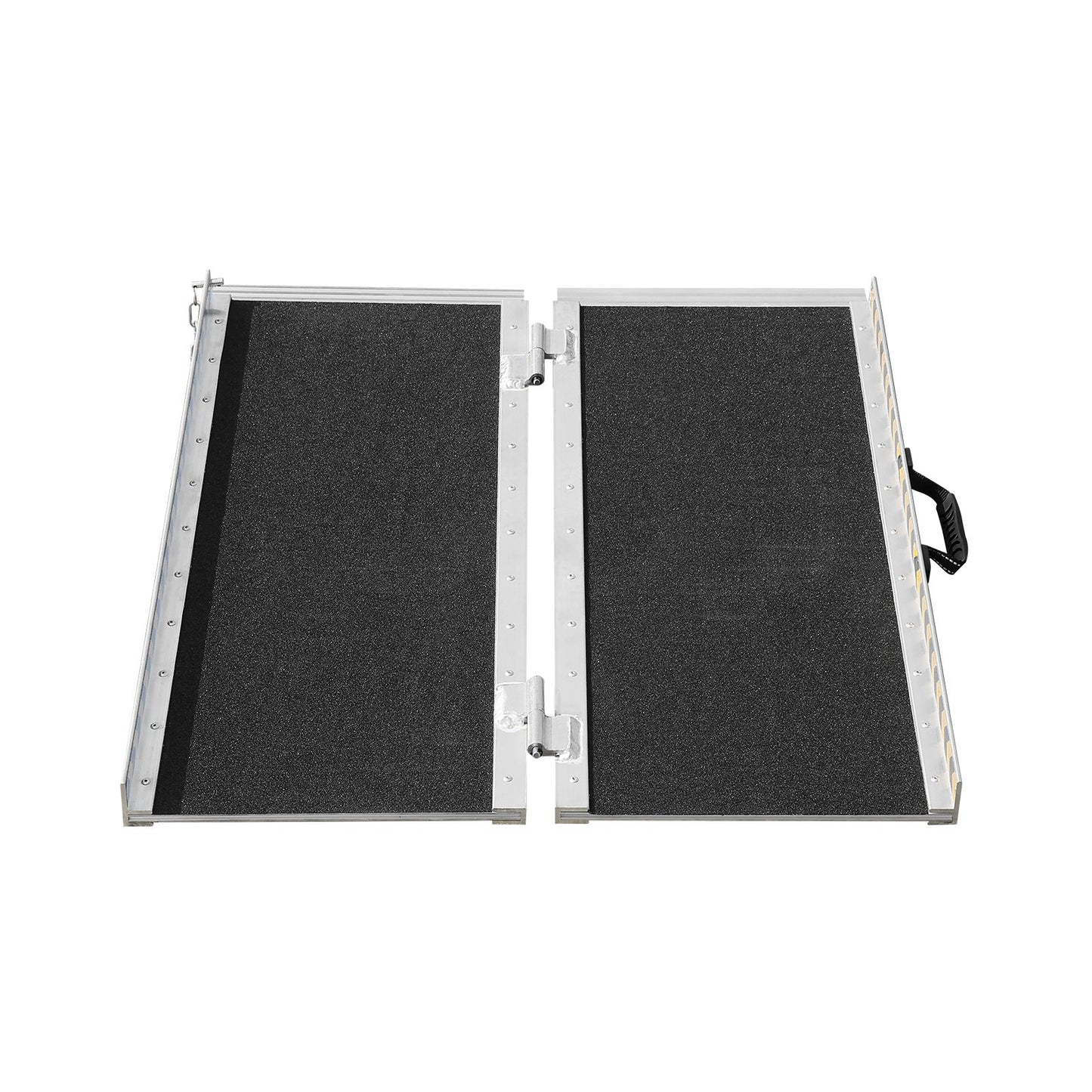 Tragbare Rollstuhlrampe, 2 Fuß, 800 lbs Tragkraft, rutschfeste, faltbare Schwellenrampe aus Aluminium, faltbare Rampe für Mobilitätsroller, Rollstuhlrampe, Behindertenrampe für Haustreppen, Treppen, Türen, Bordsteine
