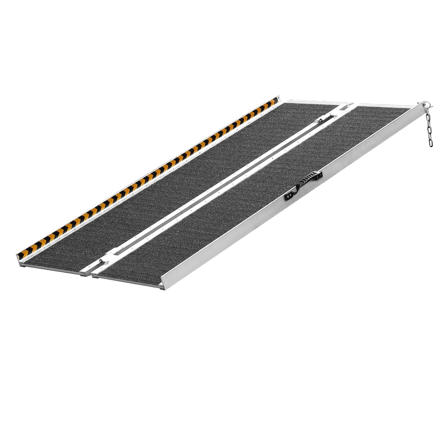 Portable Wheelchair Ramp, 4 ft 800 lbs Capacity, Non-Slip Folding Aluminum Threshold Ramp, Foldable Mobility Scooter Ramp Wheelchair Ramp, Handicap Ramp for Home Stairs, Stairs, Doorways, Curbs