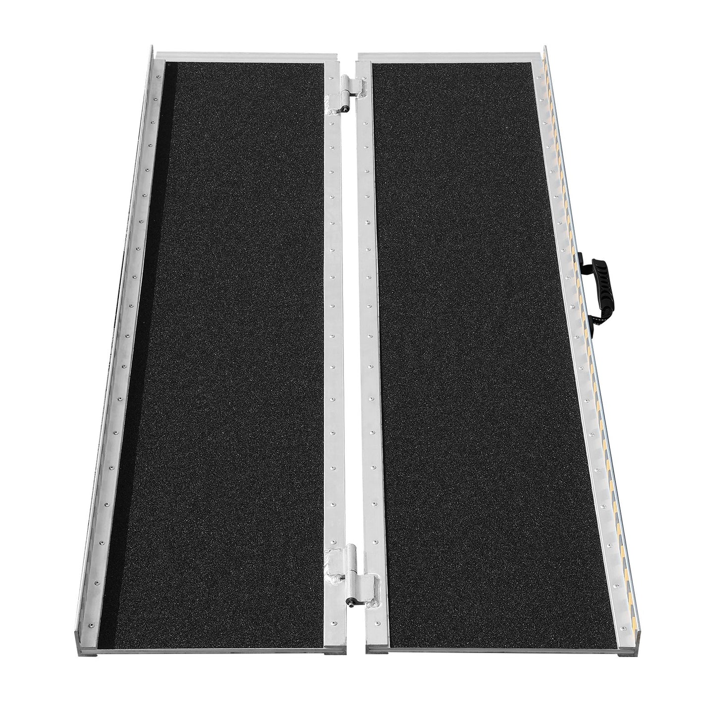 Portable Wheelchair Ramp, 4 ft 800 lbs Capacity, Non-Slip Folding Aluminum Threshold Ramp, Foldable Mobility Scooter Ramp Wheelchair Ramp, Handicap Ramp for Home Stairs, Stairs, Doorways, Curbs