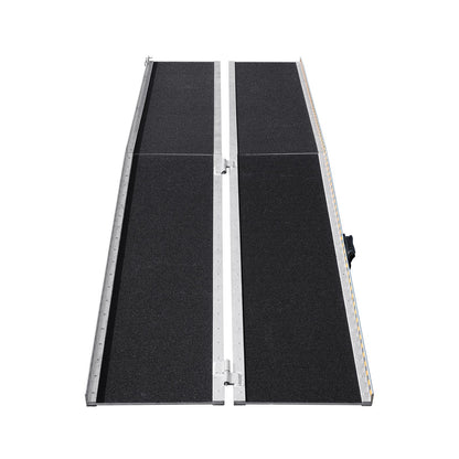Bärbar Rullstolsramp, 8 fot 800 lbs Kapacitet, Halkfri fällbar tröskelramp i aluminium, hopfällbar Mobility Scooter Ramp Rullstolsramp, Handikappramp för hemtrappor, trappor, dörröppningar, trottoarkanter