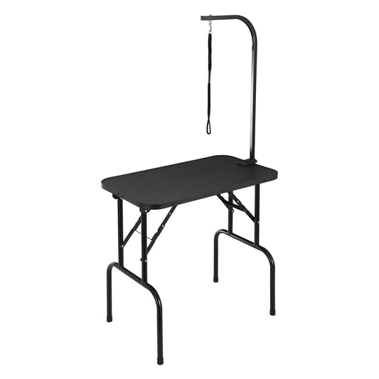 PET Grooming Table Arm with Clamp, 808 x 460 mm Dog Grooming Station, Foldable PET Grooming Stand for Medium and Small Dogs, Free No Sit Hanging Holder with Grooming Loop, Bearing 99.8 kg