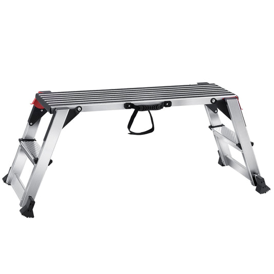 Foldable Work Platform, 660 lbs Load Capacity, Aluminum Gypsum Pallet Ladder, Heavy Duty Workbench with Non-Slip Feet, Ideal for Vehicle Washing, Cleaning, Painting, Decorating