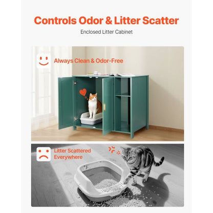 kattsandsrobot, 105 cm självrengörande kattlåda, med låda och avtagbar avdelare, automatisk kattlåda med inbyggt eluttag, passar de flesta smarta kattlådor |  EU