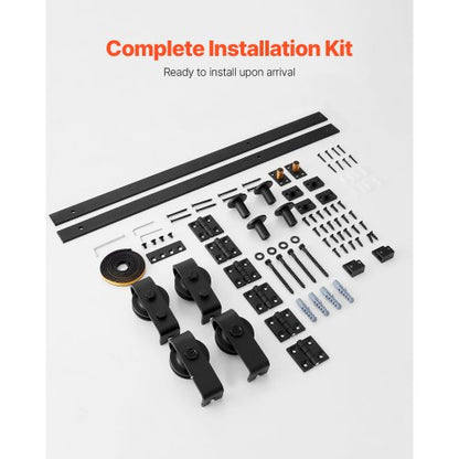 Folding Sliding Door Track Kit 60" For Four 14" Doors | EU