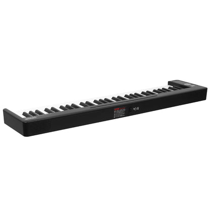 61 Key Folding Keyboard Piano Portable Foldable Piano Bluetooth MIDI Svart