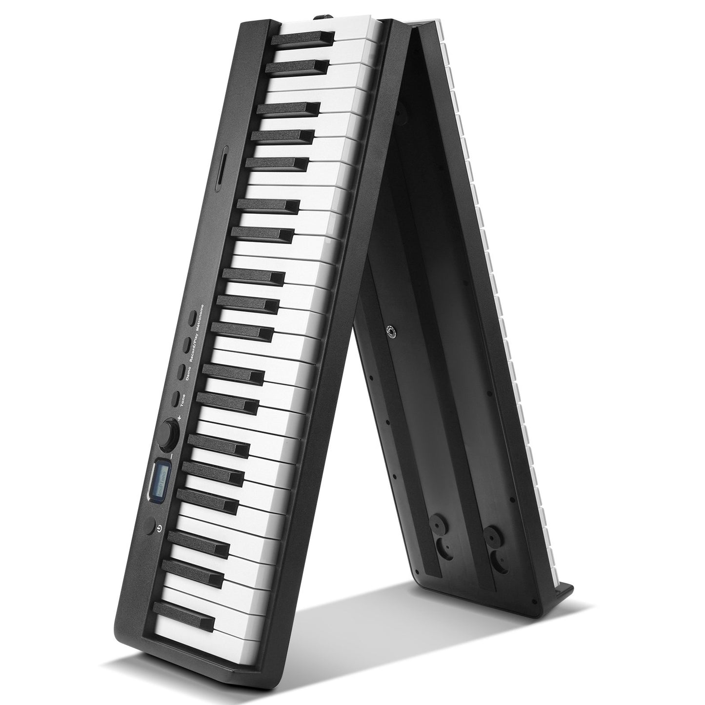88 Key Folding Keyboard Piano Portable Foldbar Bluetooth MIDI med stativ
