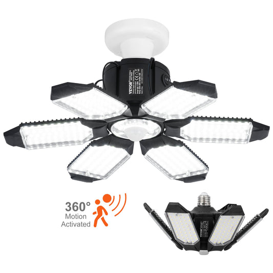 LED Garagelampa 15000LM 2-pack Deformerbar Bright Shop-taklampa