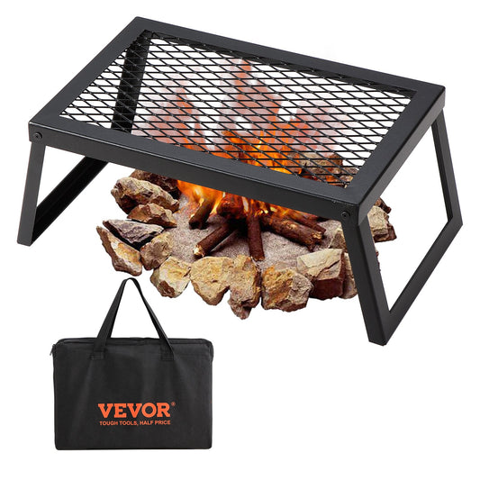 Folding Campfire Grill Bärbar Camping Fire Pit Stål Utomhus BBQ Picknick