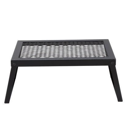 Folding Campfire Grill Bärbar Camping Fire Pit Stål Utomhus BBQ Picknick