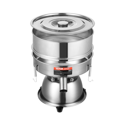 Elektrisk vibrerande siktmaskin med 30+50 Mesh Automatisk Sifter Shaker