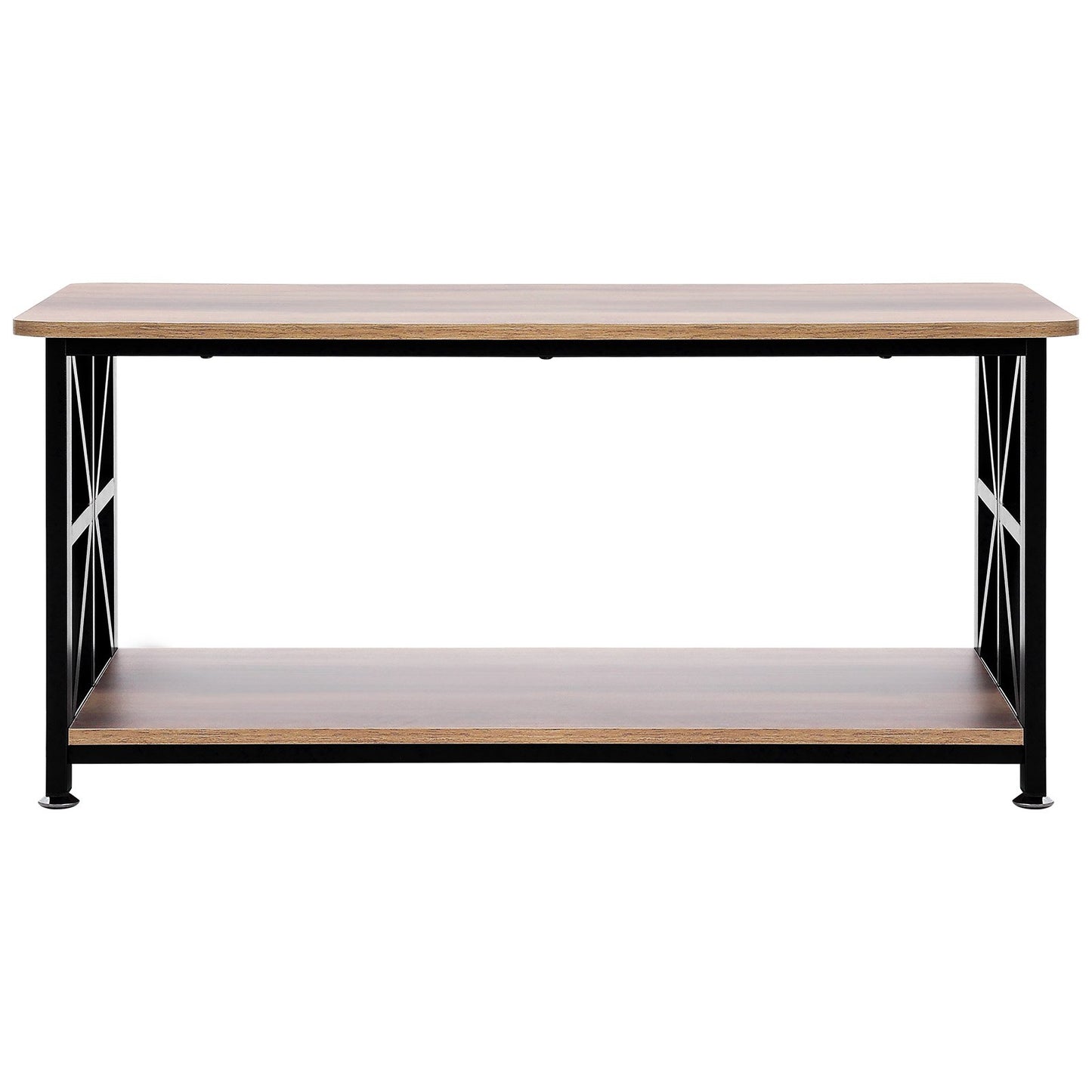 40" Farmhouse Soffbord Rektangulärt bord med öppet förvaringsfack
