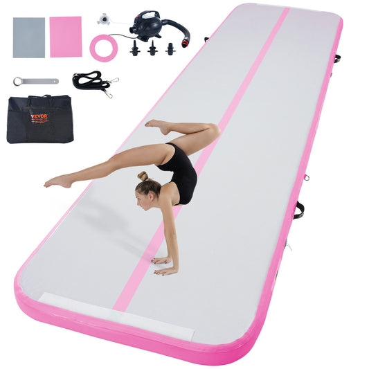 13FT Air Track Uppblåsbar träning Tumbling Gymnastik Gymmatta med pump
