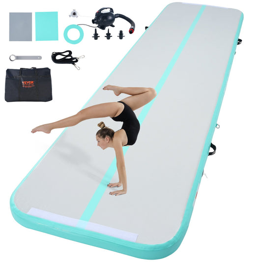 13FT Air Track Uppblåsbar träning Tumbling Gymnastik Gymmatta med pump