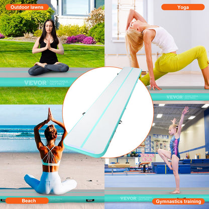 20FT Air Track Inflatable Training Tumbling Gymnastics Gym Mat with Pump