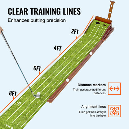 2-hole golf putting mat Indoor golf putting green Golf training aid