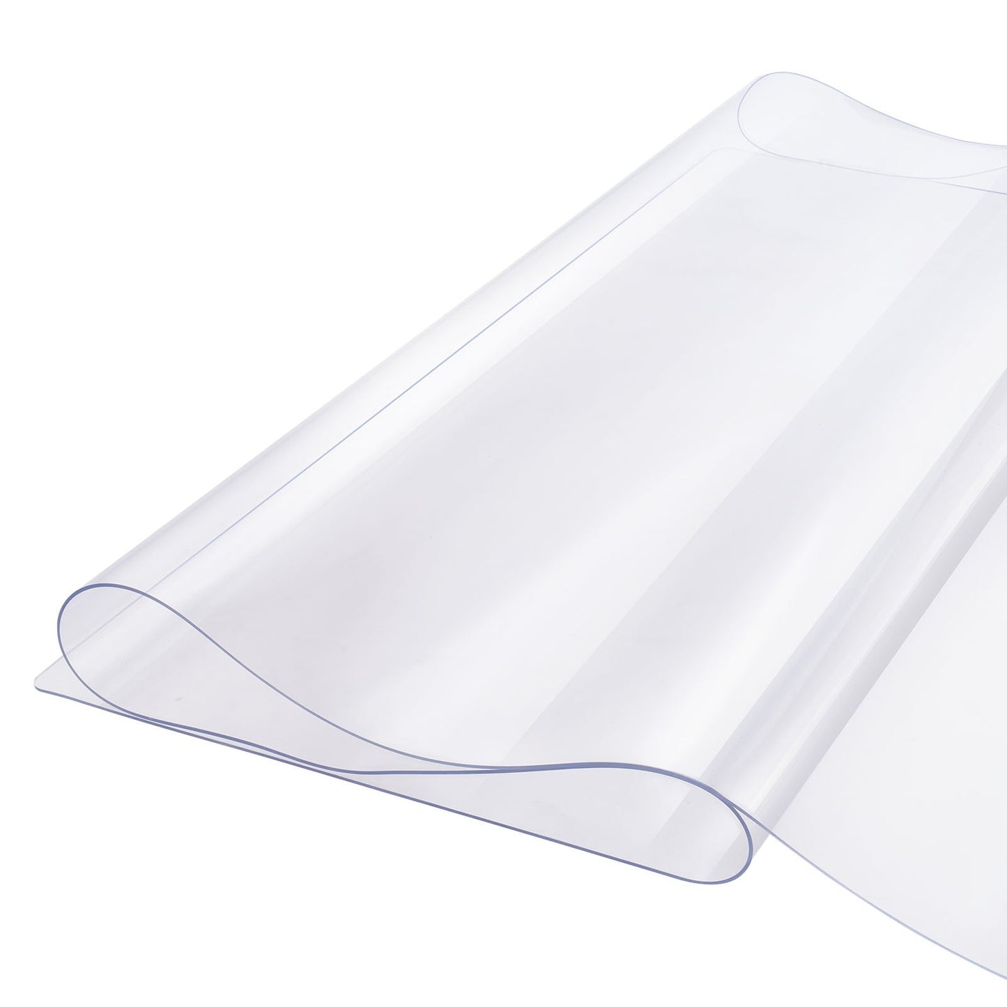 PVC table cover 24x96 inch clear plastic desk cover 1.5mm thick