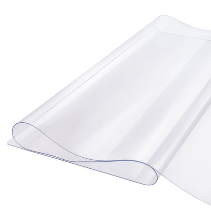 PVC table cover 24x96 inch clear plastic desk cover 1.5mm thick