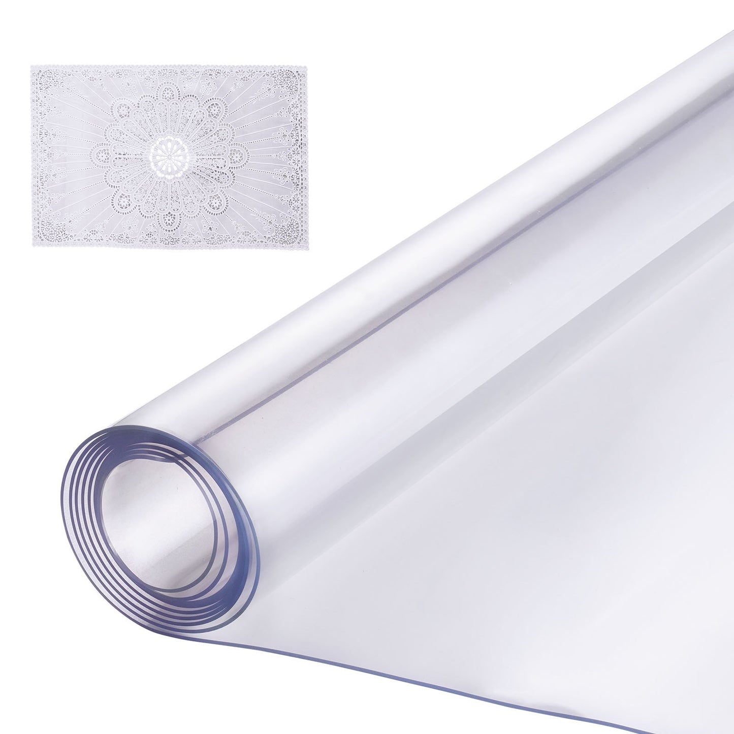 PVC bordsskydd 30x60 tum Klart plast skrivbordsskydd 1,5 mm tjockt