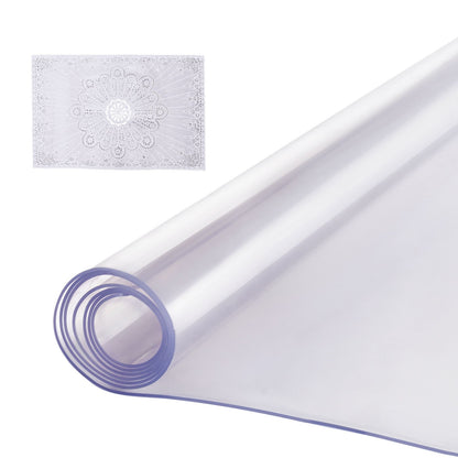 PVC bordsskydd 40x60 tum Klart plast skrivbordsskydd 2,0 mm tjockt