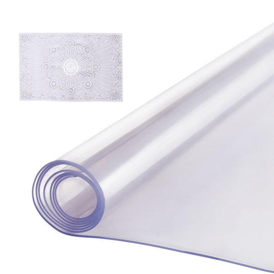 PVC bordsskydd 40x60 tum Klart plast skrivbordsskydd 2,0 mm tjockt
