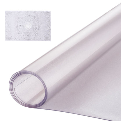 PVC bordsskydd 42x60 tum frostat plast skrivbordsskydd 1,5 mm tjockt