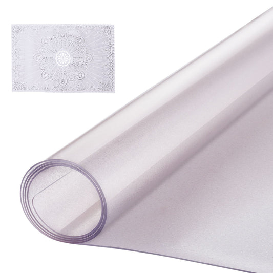 PVC bordsskydd 42x60 tum frostat plast skrivbordsskydd 1,5 mm tjockt