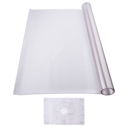 PVC bordsskydd 42x60 tum frostat plast skrivbordsskydd 1,5 mm tjockt