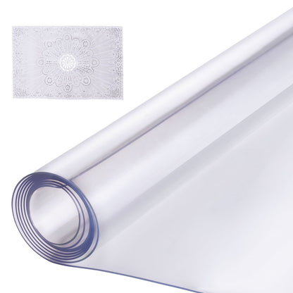 PVC bordsskydd 42x96 tum klar plast skrivbordsskydd 1,5 mm tjockt