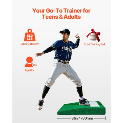 31 in Pitching Mound Portable Pitcher Mound Baseball Softbollträning |  EU