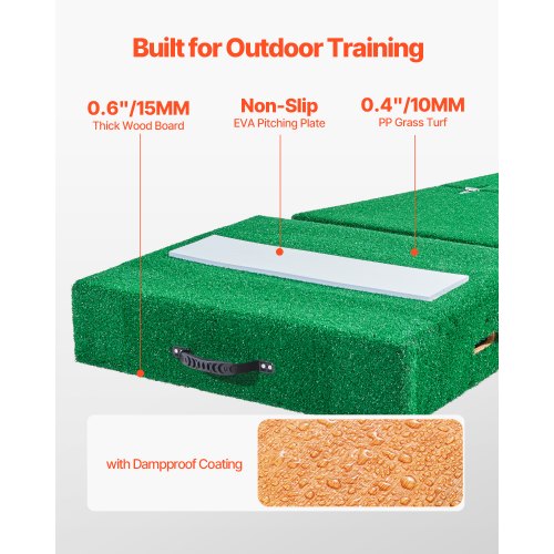77 in Pitching Mound Portable Pitcher Mound Baseball Softball Practice | EU