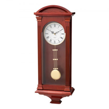 Farfarsklocka Vintage pendelväggklocka 61 cm med kvartsurverk