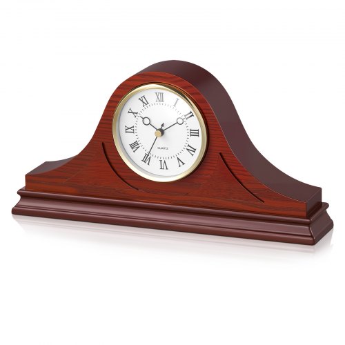 Farfarsklocka Tyst Vintage Mantelklocka 15 cm med Quartz-urverk