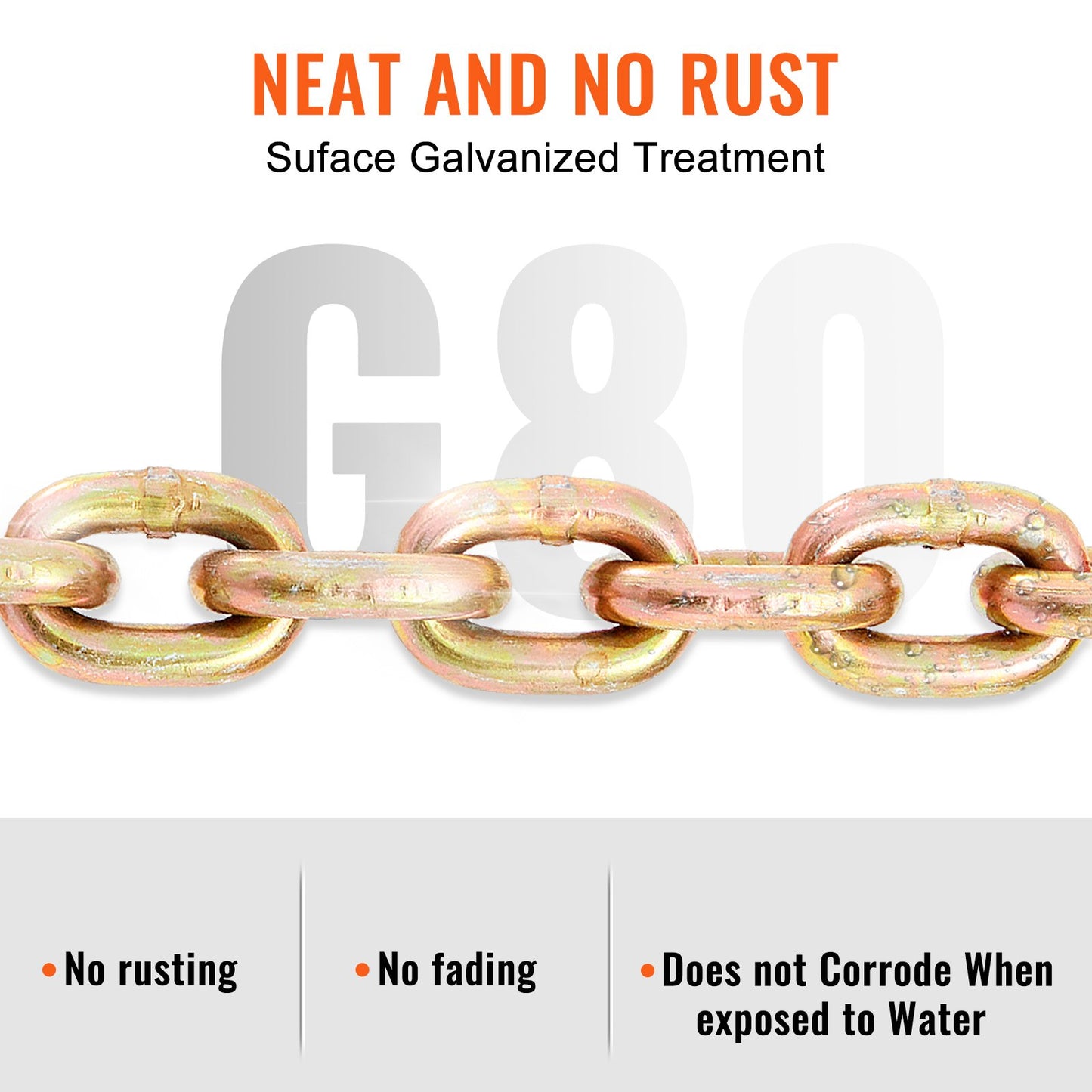 Transport Binder Chain, 4900 lbs Working Load Limit, 5/16'' x 20' G80 Drag Chain Anchored with Grapple Hooks, DOT Certified, Galvanized Coating Manganese Steel for Dock Factory Construction Site