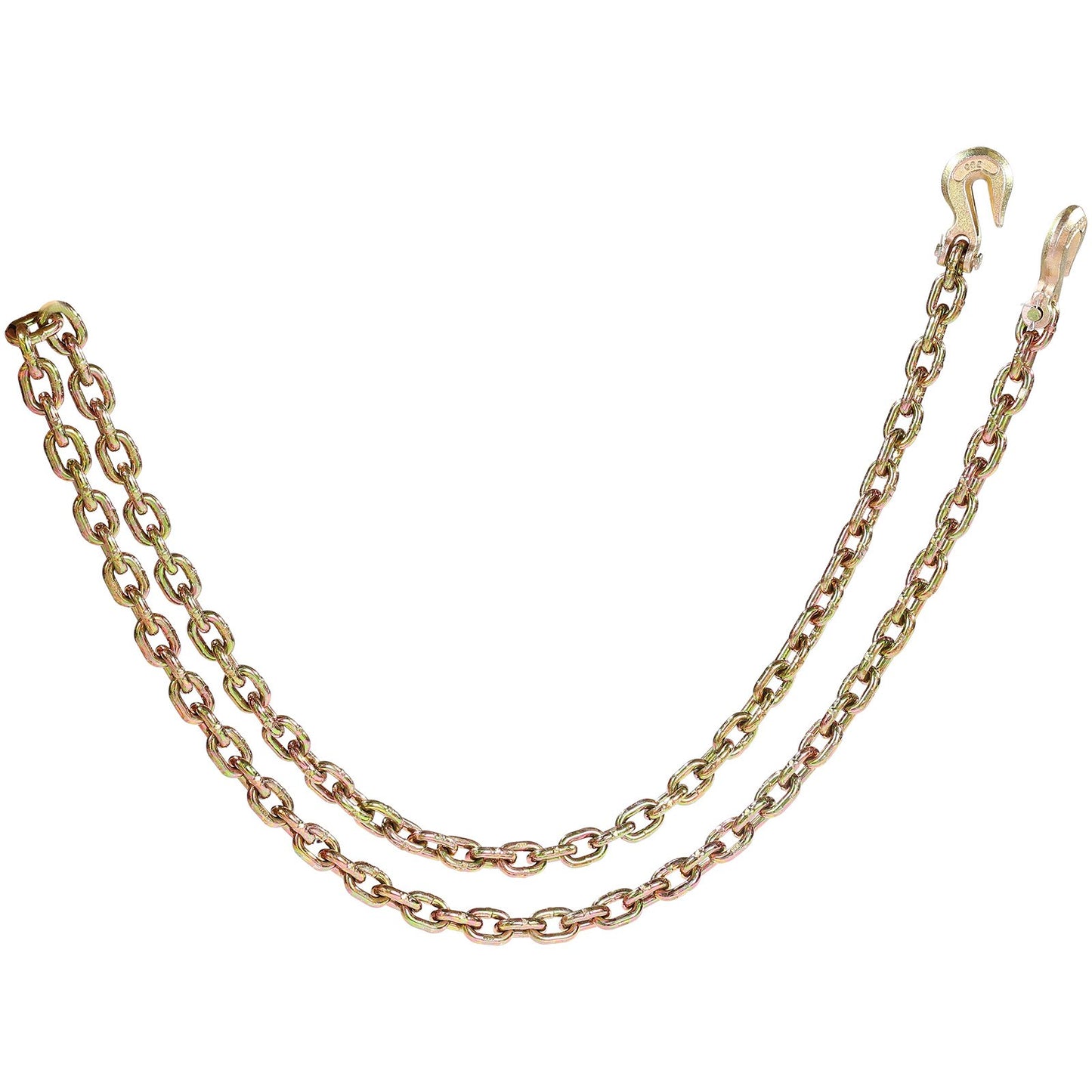 Binder Chain G80 Tie Down Zip Tie Down with Hooks 3/8"x10.3' 2 Pack 7100 lbs