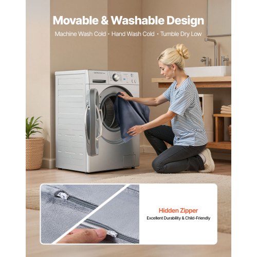 Modulär leksoffa för barn, sektionssoffa för småbarn med armstöd, 28D svamp och kort lugg, konvertibel modulär barnsoffa DIY kreativ kombination för lekrum, sovrum, vardagsrum, 14 delar, grå |  EU