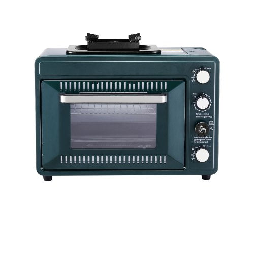 Outdoor Oven 2-in-1 Portable Gas Camping Stove Oven Combo Adjustable Fire | EU